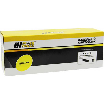 Картридж лазерный Hi-Black (HB-CE742A) для HP CLJ CP5220/ 5225/ 5225n/ 5225dn, жёлтый (7300 стр.)