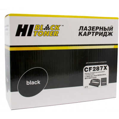 Картридж лазерный Hi-Black (HB-CF287X) для HP LJ Enterprise M506dn/ M527dn/ M527f, чёрный (18000 стр.)