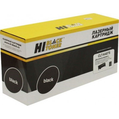 Тонер-картридж Hi-Black (HB-CLT-K407S) для Samsung CLP-320/ 325/ CLX-3185, чёрный (1500 стр.)