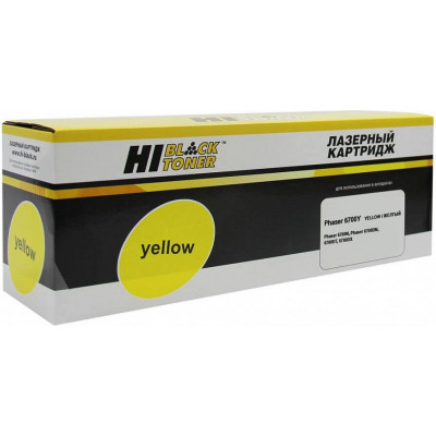 Тонер-картридж Hi-Black (HB-106R01525) для Xerox Phaser 6700, жёлтый (12000 стр.)